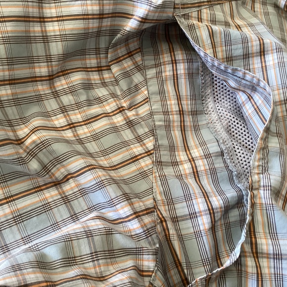 Men’s Columbia Omni Shade Striped Multicolored Short Sleeve Button Down XL - Picture 6 of 9